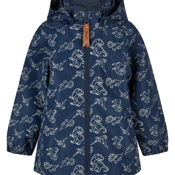 Sterntaler gefütterte Kinder Regenjacke Dino in Marine