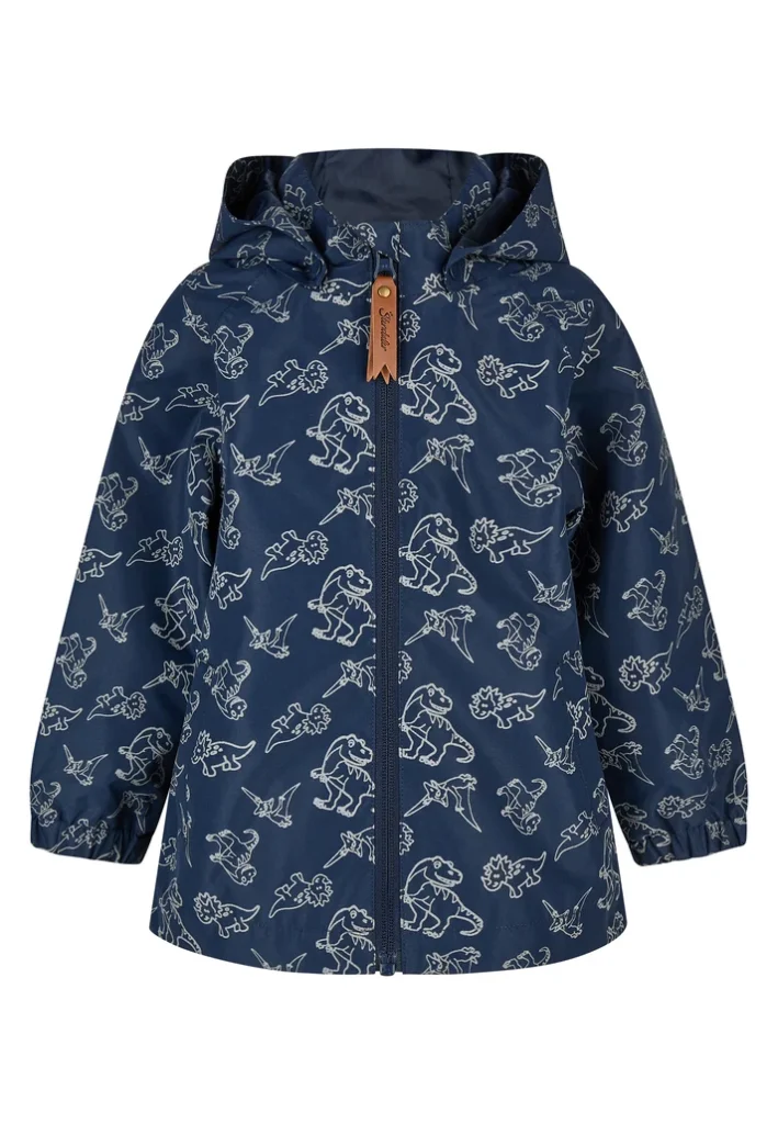 Sterntaler gefütterte Kinder Regenjacke Dino in Marine