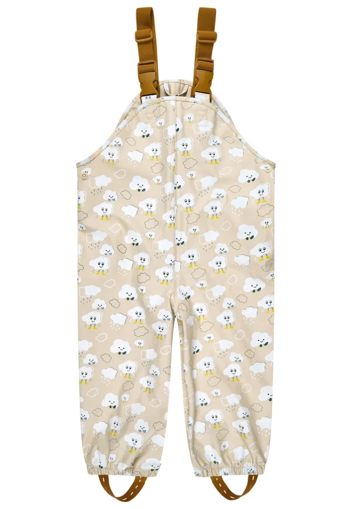 Sterntaler Kinder Matschhose Wolke ungefüttert in Beige mit Farbwechsel-Effekt