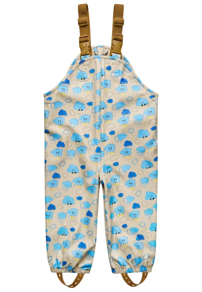 Sterntaler Kinder Matschhose Wolke ungefüttert in Beige mit Farbwechsel-Effekt