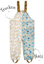Sterntaler Kinder Matschhose Wolke ungefüttert in Beige mit Farbwechsel-Effekt