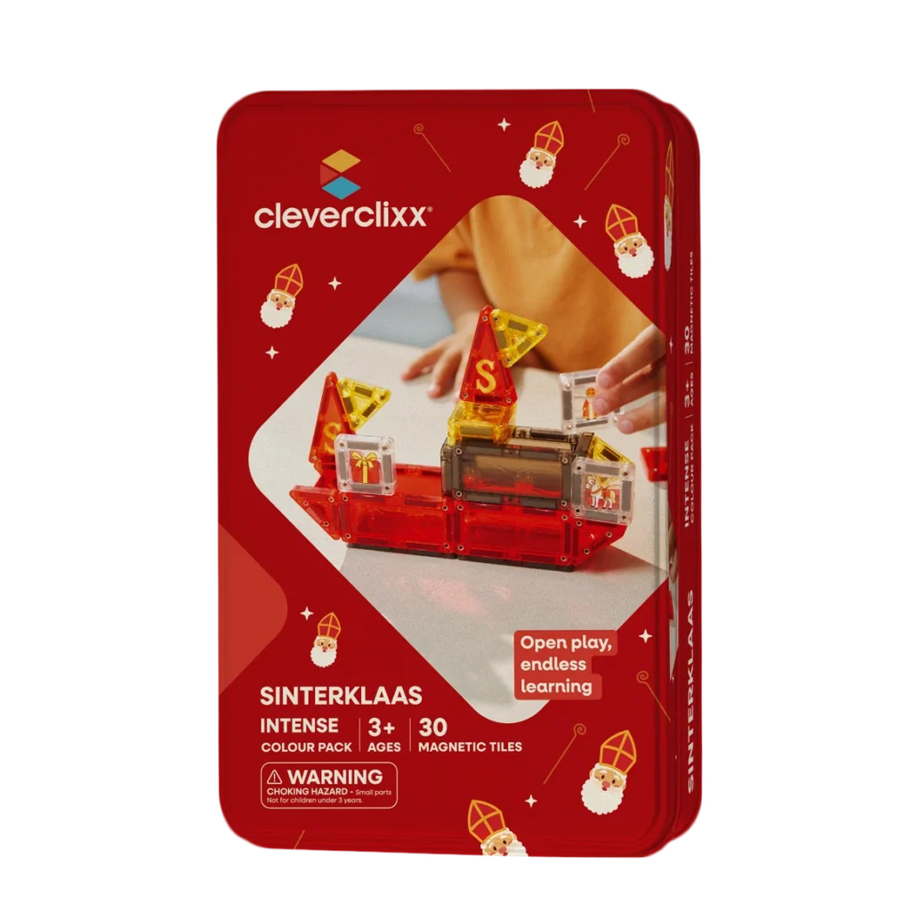 Cleverclixx Mini Tiles Sinterklaas Limited Edition mit 30 magnetischen Bausteinen