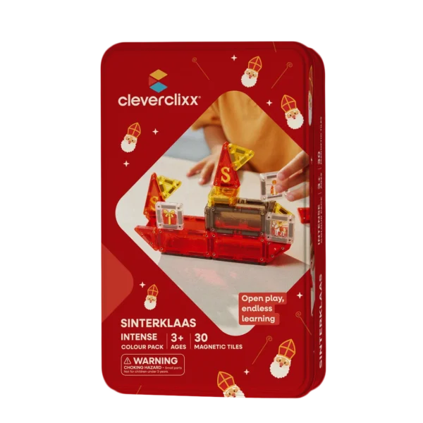 Cleverclixx Mini Tiles Sinterklaas Limited Edition mit 30 magnetischen Bausteinen