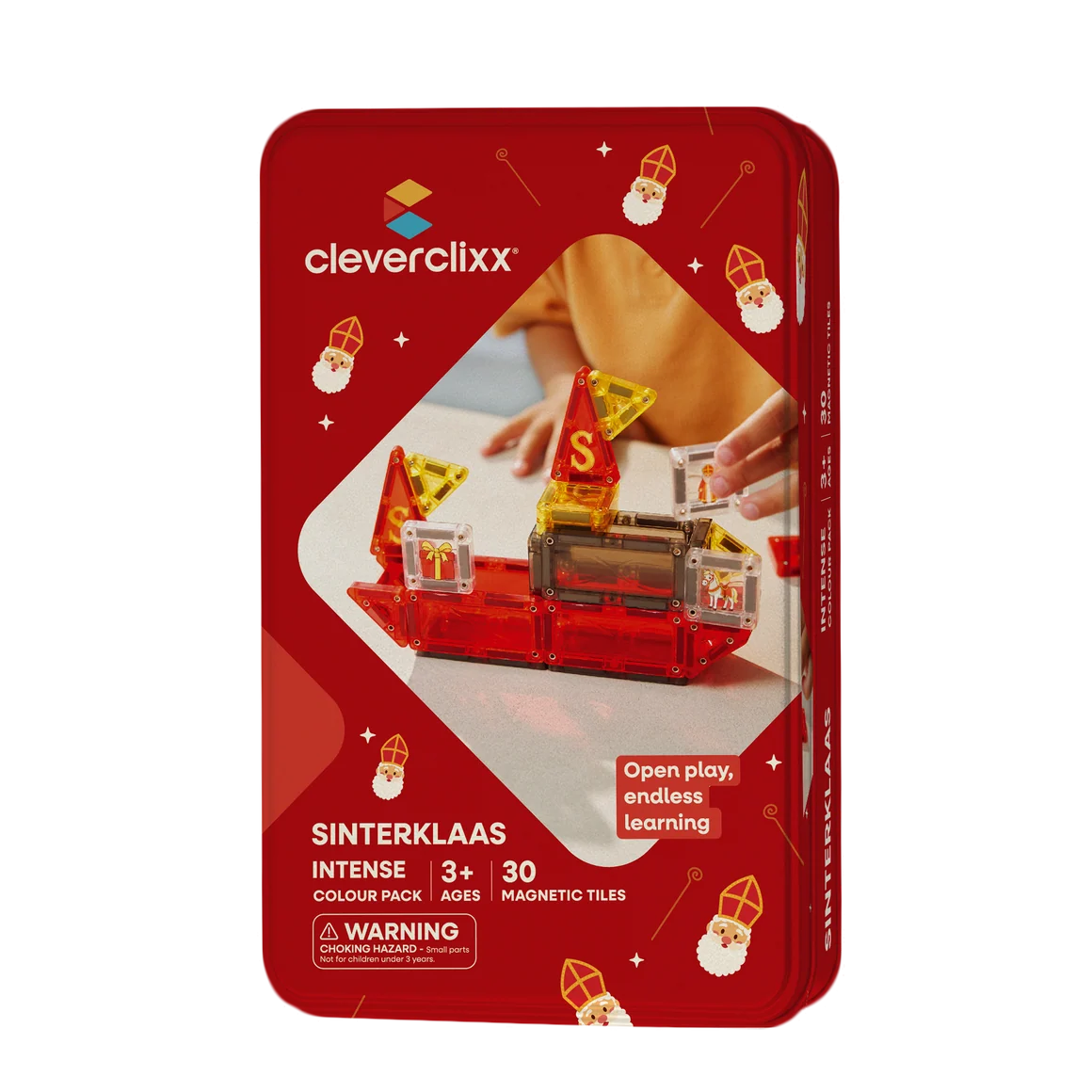 CC-1042_CC-3042Sinterklassset_1160x_crop_center Cleverclixx Mini Tiles Sinterklaas Limited Edition mit 30 magnetischen Bausteinen