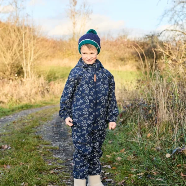Sterntaler gefütterte Kinder Regenjacke Dino in Marine