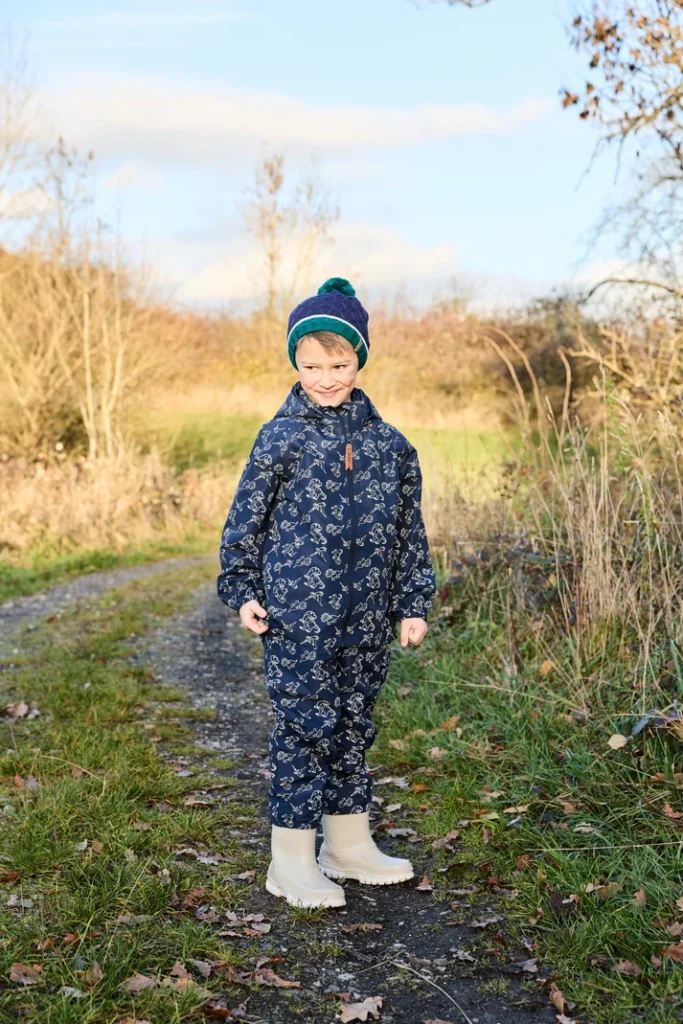 Sterntaler gefütterte Kinder Regenjacke Dino in Marine