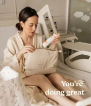 doomoo Mommy Vanity Wochenbett Pflegeset für Mamas in beiger Cordtasche