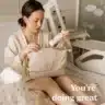 doomoo Mommy Vanity Wochenbett Pflegeset für Mamas in beiger Cordtasche