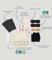 doomoo Mommy Vanity Wochenbett Pflegeset für Mamas in beiger Cordtasche