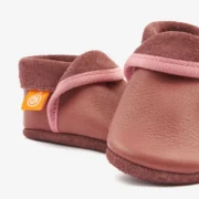 Orangenkinder SOFT Hausschuhe Klassik aus Naturleder in Dunkelblau, Lila und Beige
