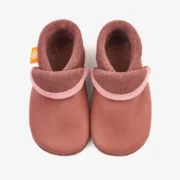 Orangenkinder SOFT Hausschuhe Klassik aus Naturleder in Dunkelblau, Lila und Beige