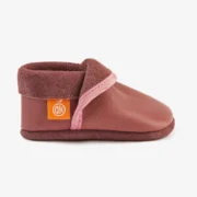 Orangenkinder SOFT Hausschuhe Klassik aus Naturleder in Dunkelblau, Lila und Beige