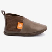 Orangenkinder SOFT Hausschuhe Elastie aus Naturleder in Beige