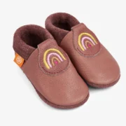 Orangenkinder SOFT Poppies Reginchen der Regenbogen Lederhausschuhe für Kinder