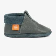 Orangenkinder SOFT Hausschuhe Poppies Skippy das Schiffchen Lederhausschuhe mit gesticktem Schiffsmotiv