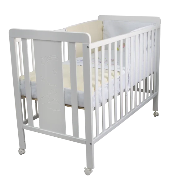 iKid Osito Babybett 120 x 60 cm in Weiß