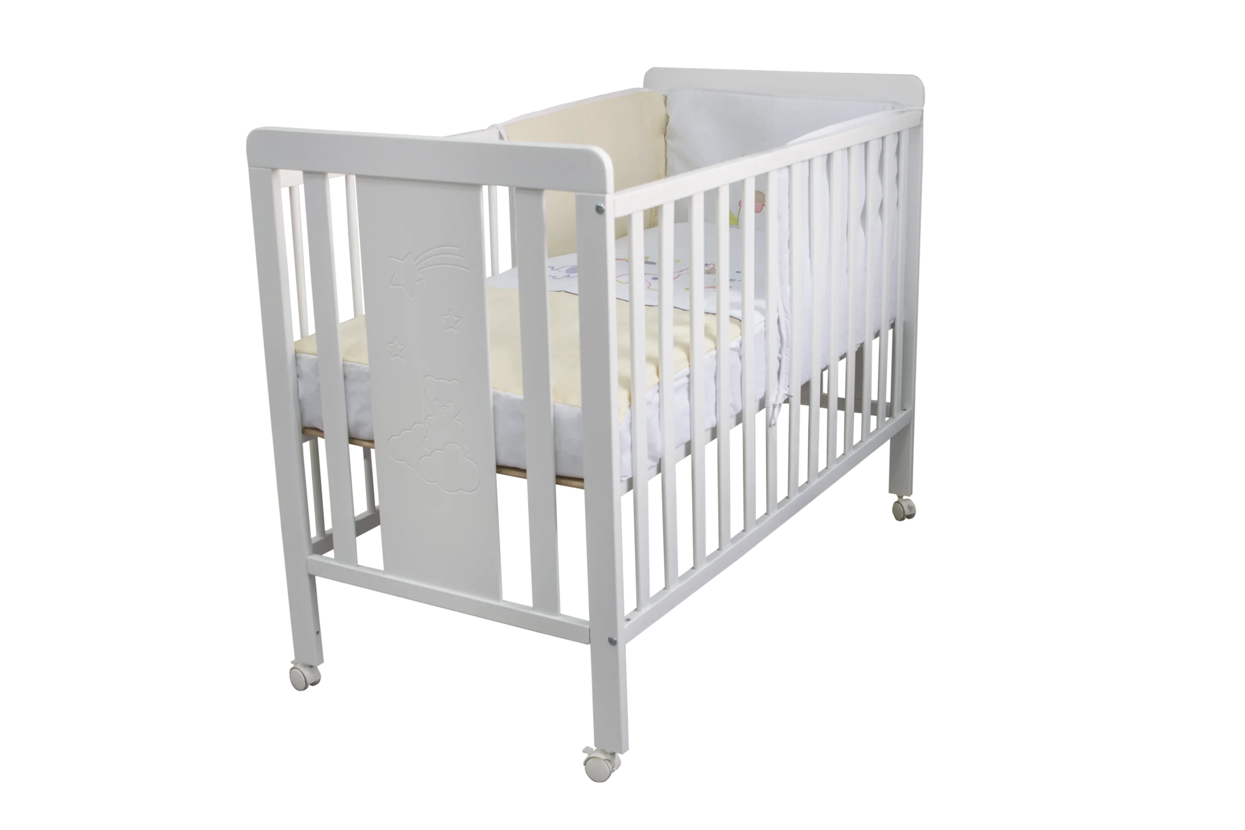 iKid Osito Babybett 120 x 60 cm in Weiß