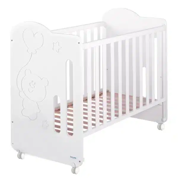 Babybett Globito 120 x 60 cm Weiß