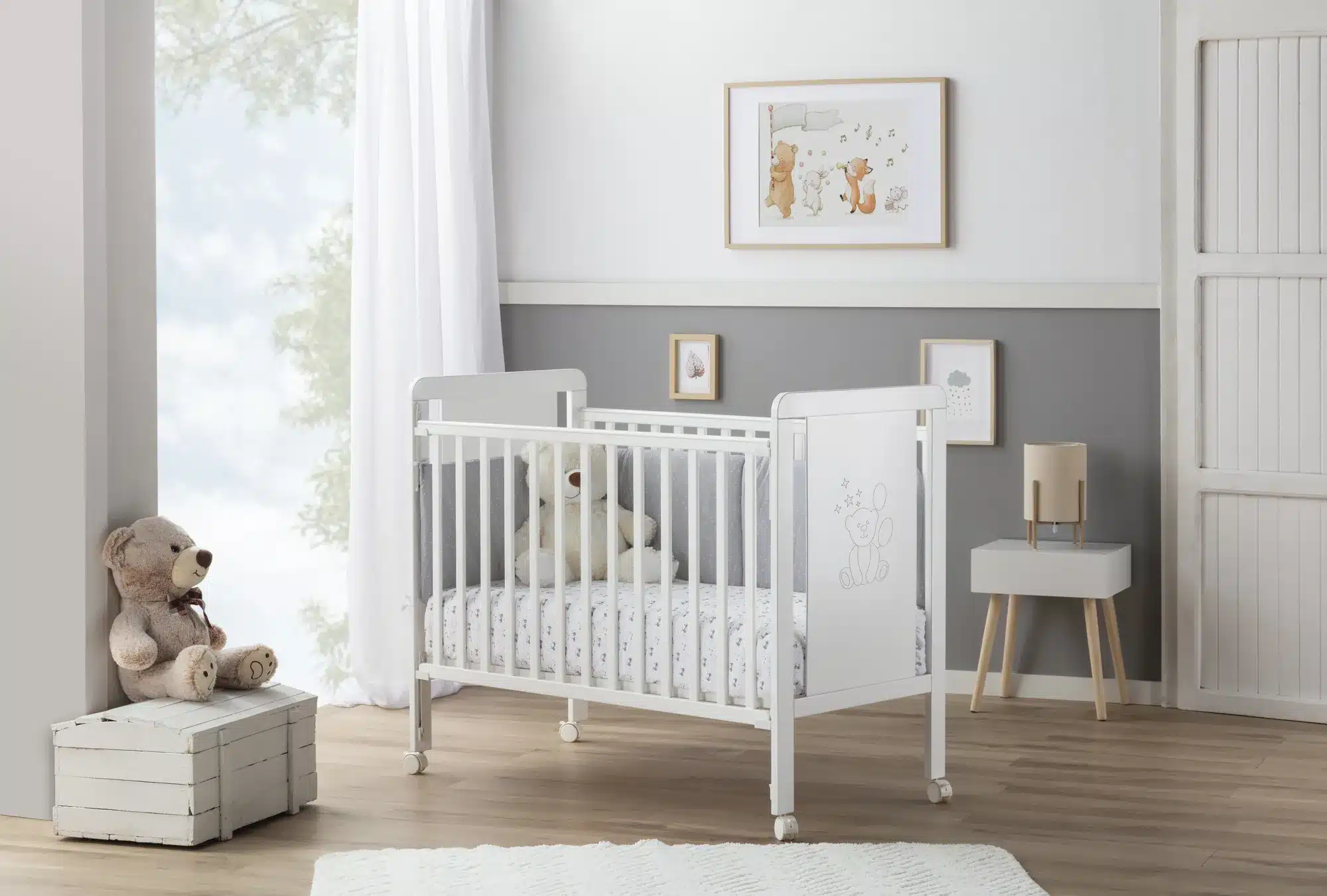iKid Napoli Babybett 120 x 60 cm in Weiß