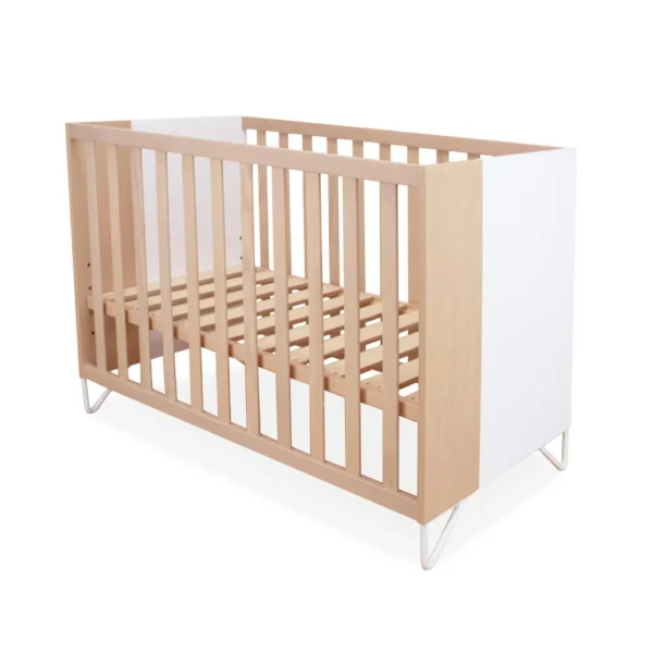 Babybett Amaia 120 × 60 cm Natur/Weiß