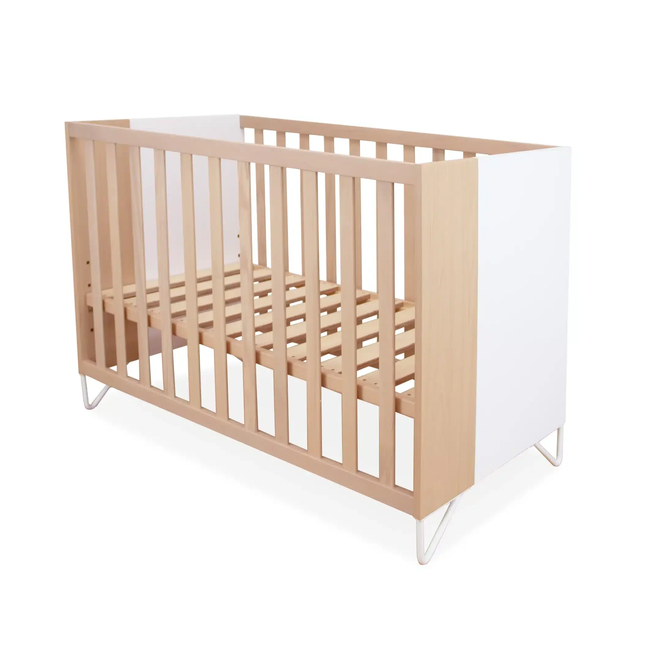Babybett Amaia 120 × 60 cm Natur/Weiß