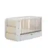 MICUNA Babybett Salonica 120 x 60 cm Weiß/natur