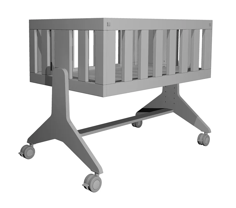Ikid Chiara Beistellbett 80 x 50 cm Weiß