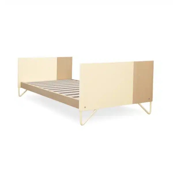 Mitwachsendes Kinderbett Amaia 140 × 70 cm Eiche hell/Vanille