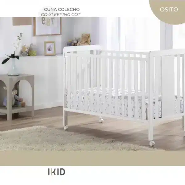 iKid Osito Babybett 120 x 60 cm in Weiß