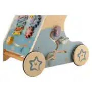 lauflernwagen Play With Me aus Holz mit Motorik-Spielbrett