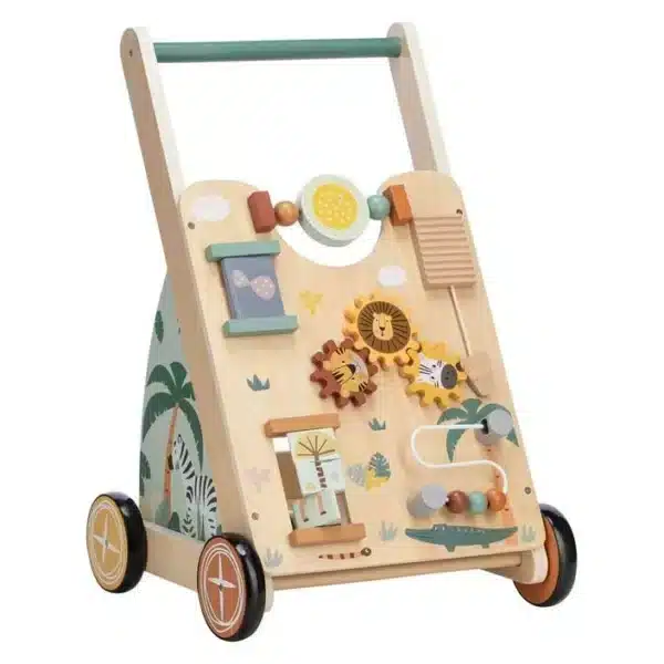 Lauflernwagen My First Steps aus Holz mit Spielbret