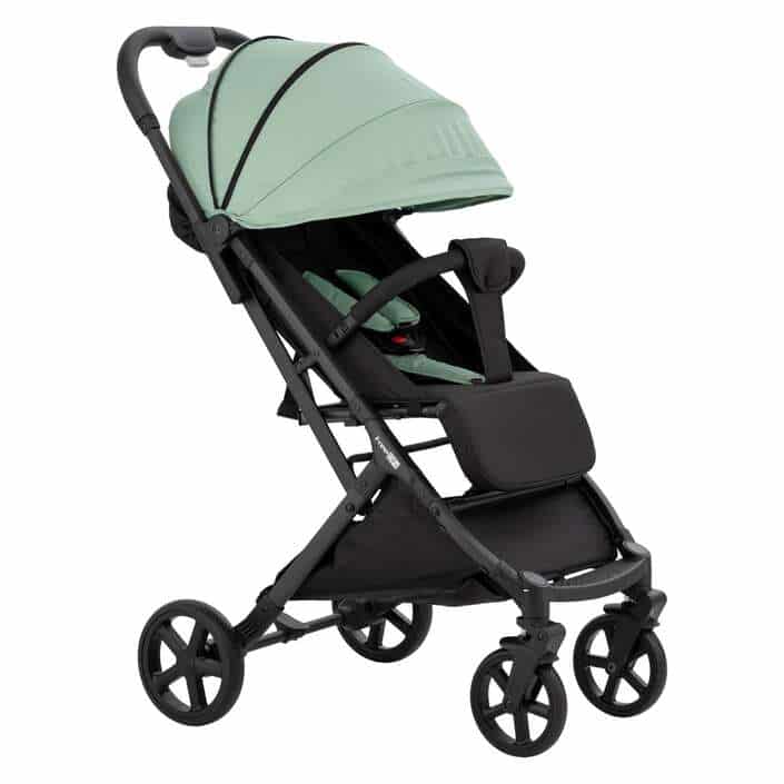tao-green-freeon-sportni-vozicek-marela-buggy-8 Kinderwagen Tao in Grün mit erweiterbarem Verdeck, Schutzbügel und Einkaufskorb